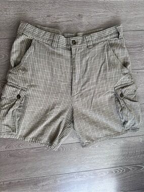 Y2K Plaid Outdoor Gorpcore Cargo Shorts with Pockets